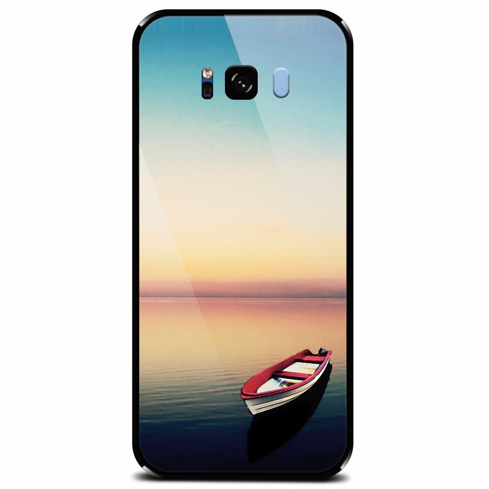 Husa din sticla securizata pentru Samsung Galaxy S8 Plus, Abstract 105