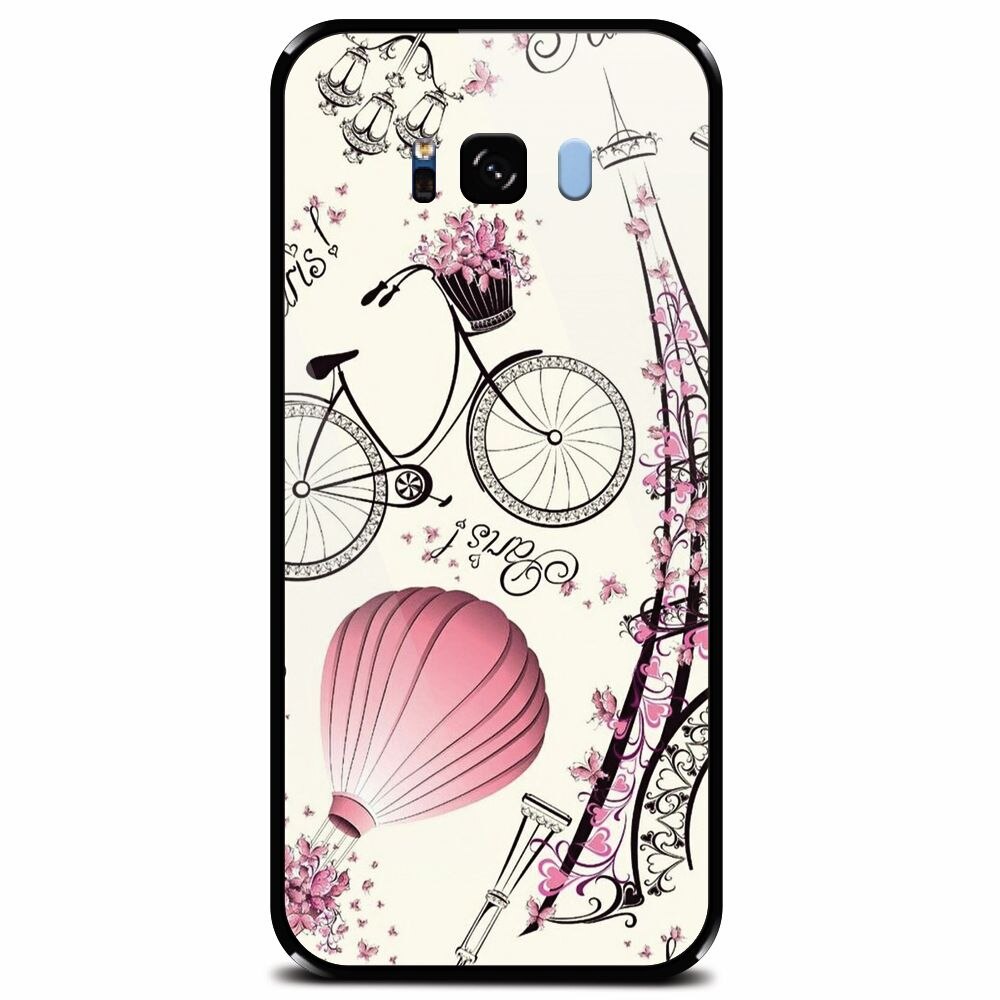 Husa din sticla securizata pentru Samsung Galaxy S8, Paris