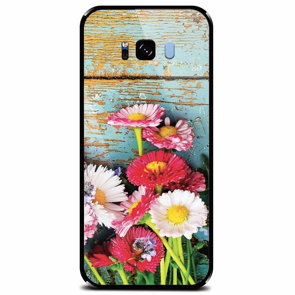 Husa din sticla securizata pentru Samsung Galaxy S8, Summer Time