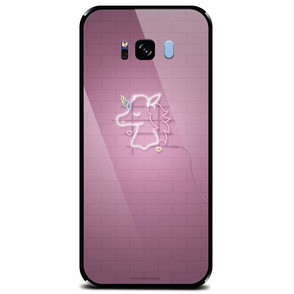 Husa din sticla securizata pentru Samsung Galaxy S8 Plus, Light Unicorn