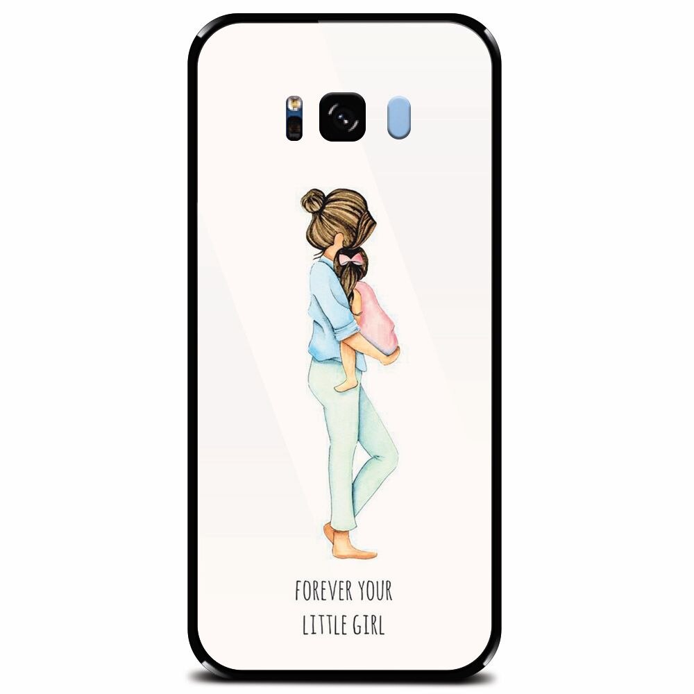 Husa din sticla securizata pentru Samsung Galaxy S8 Plus, Forever Little Girl