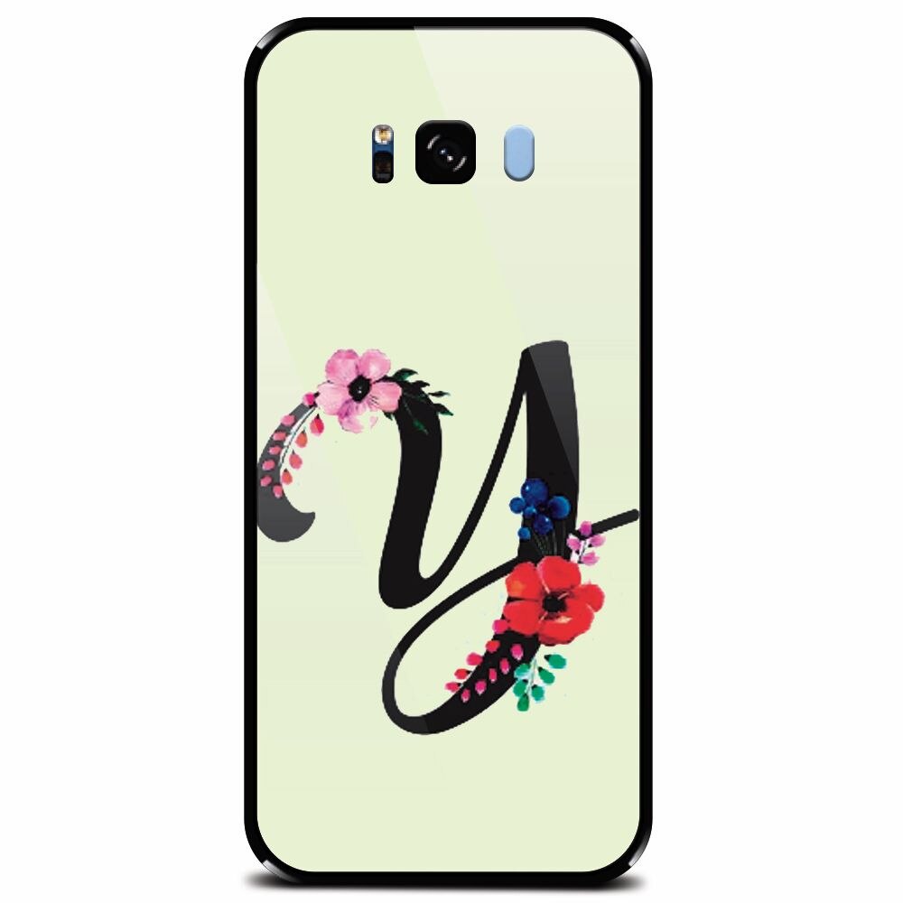 Husa din sticla securizata pentru Samsung Galaxy S8 Plus, Litera Y