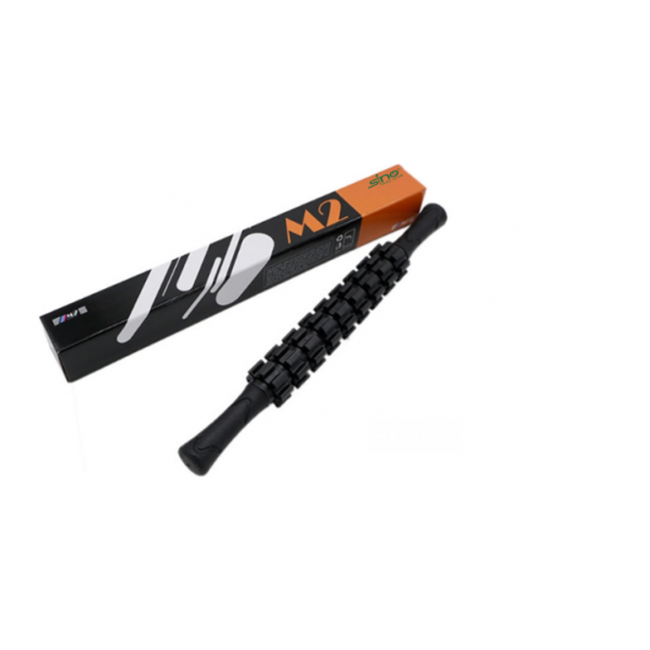 Roller masaj stick cu 9 role zimtate negre ( cod R123-3 )