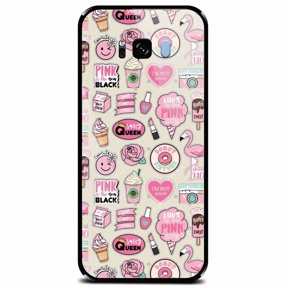Husa din sticla securizata pentru Samsung Galaxy S8, Sassy Queen