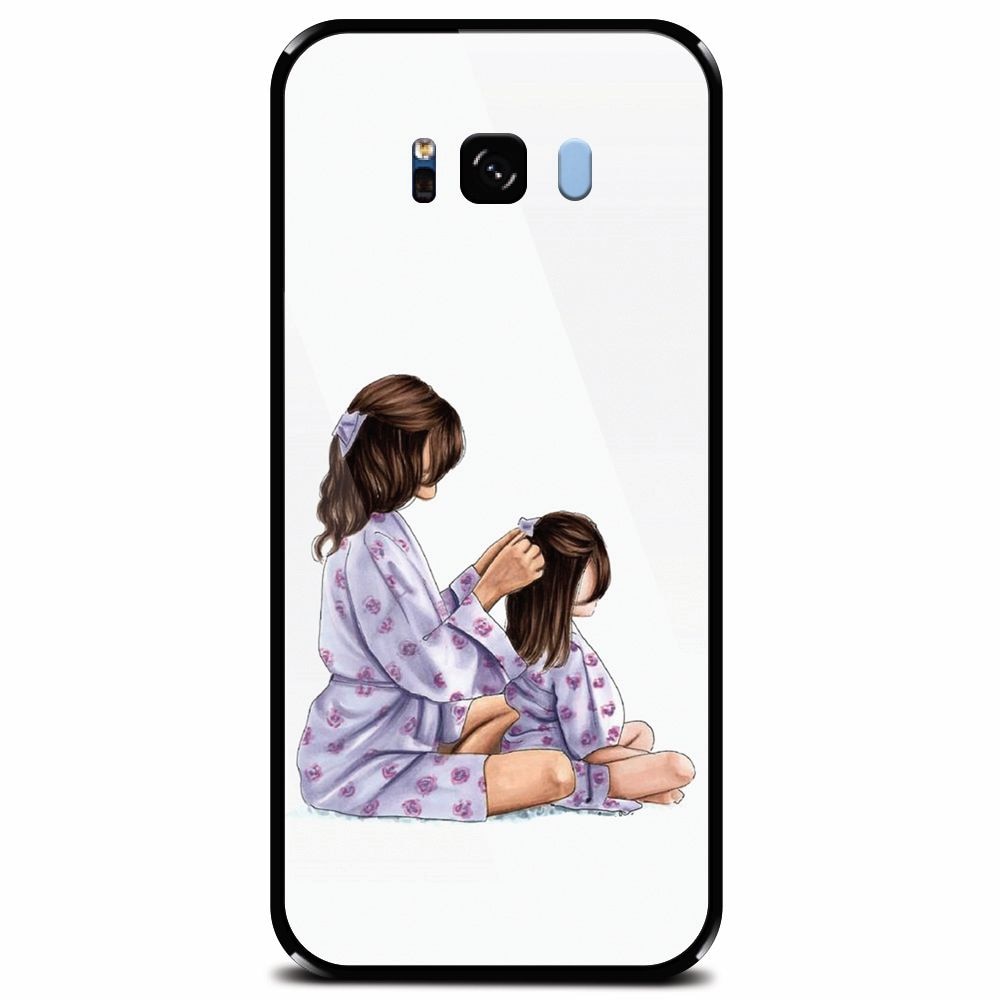 Husa din sticla securizata pentru Samsung Galaxy S8 Plus, Girls Time