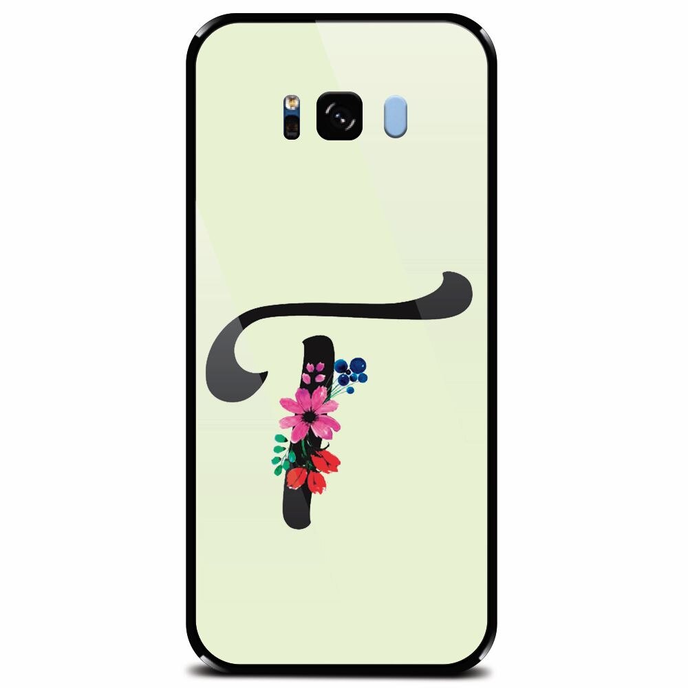 Husa din sticla securizata pentru Samsung Galaxy S8, Litera T