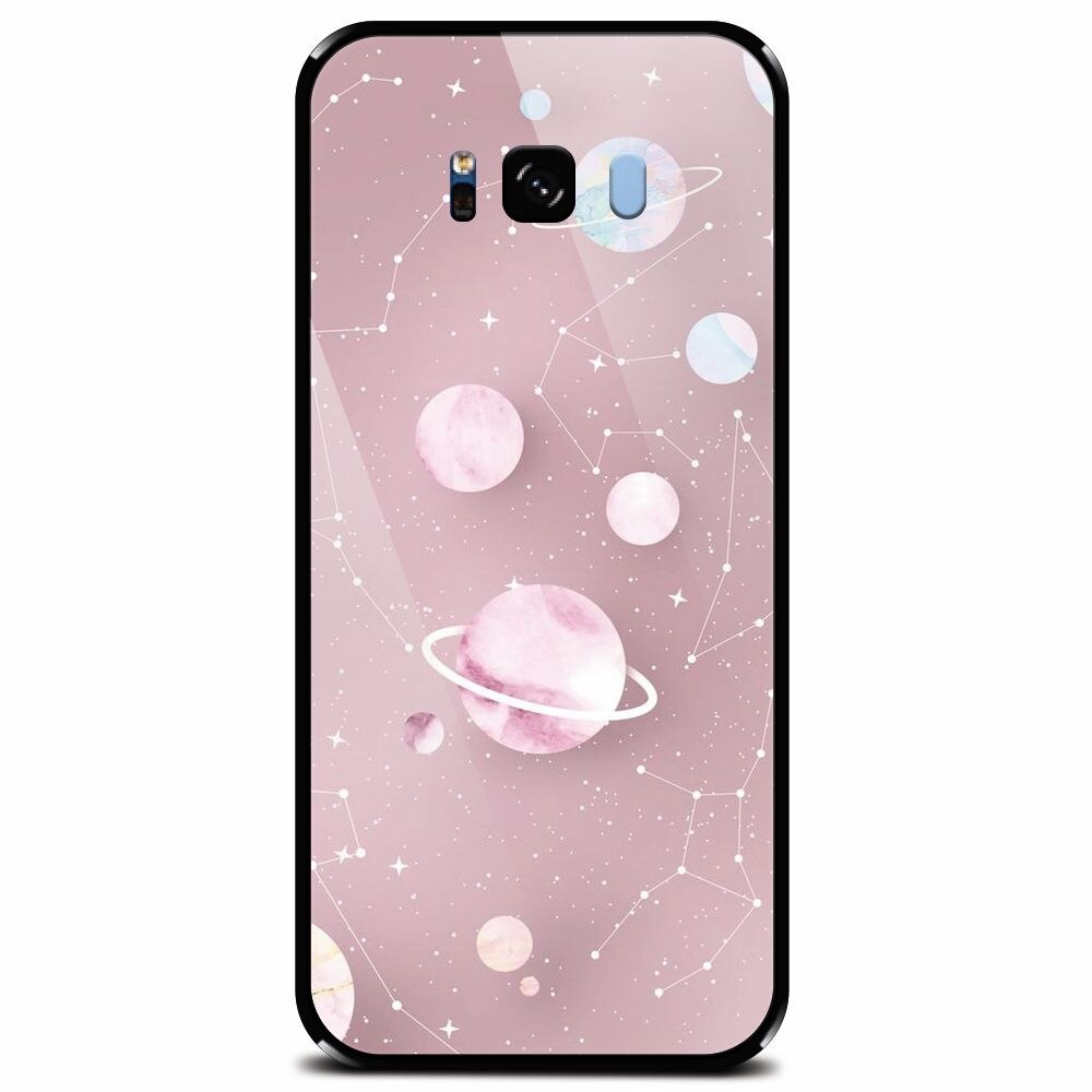Husa din sticla securizata pentru Samsung Galaxy S8 Plus, Zodiac