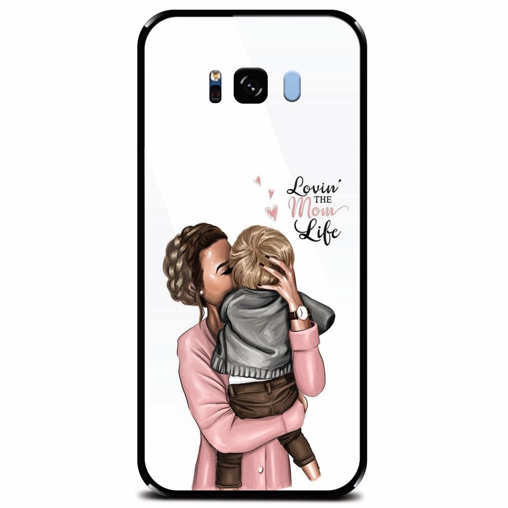 Husa din sticla securizata pentru Samsung Galaxy S8, Loving Mother