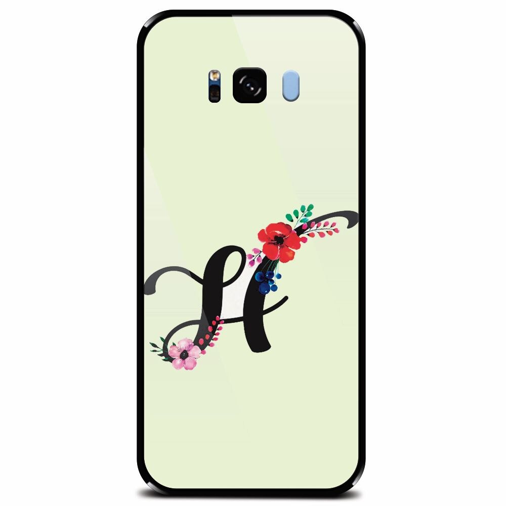 Husa din sticla securizata pentru Samsung Galaxy S8 Plus, Litera H