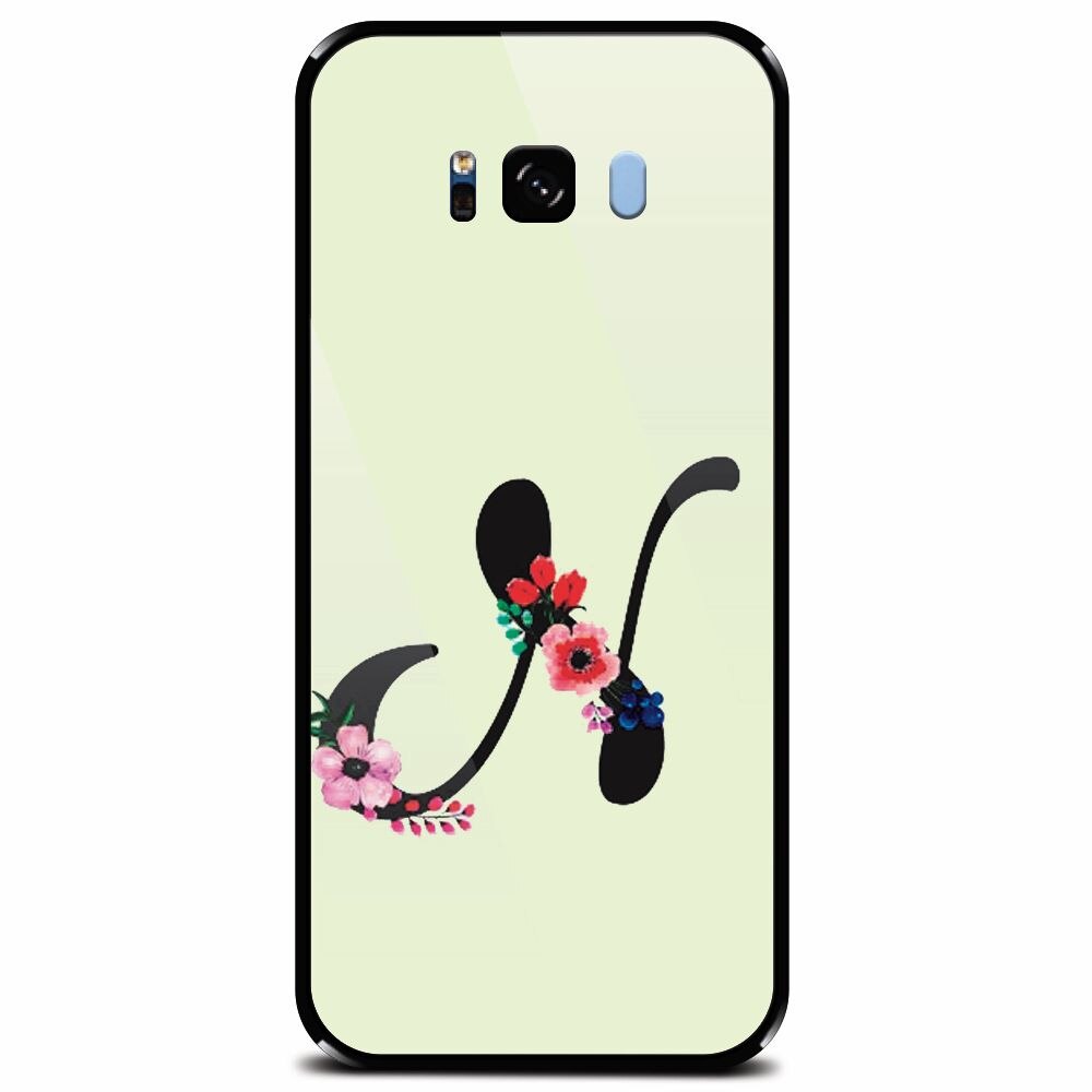 Husa din sticla securizata pentru Samsung Galaxy S8, Litera N