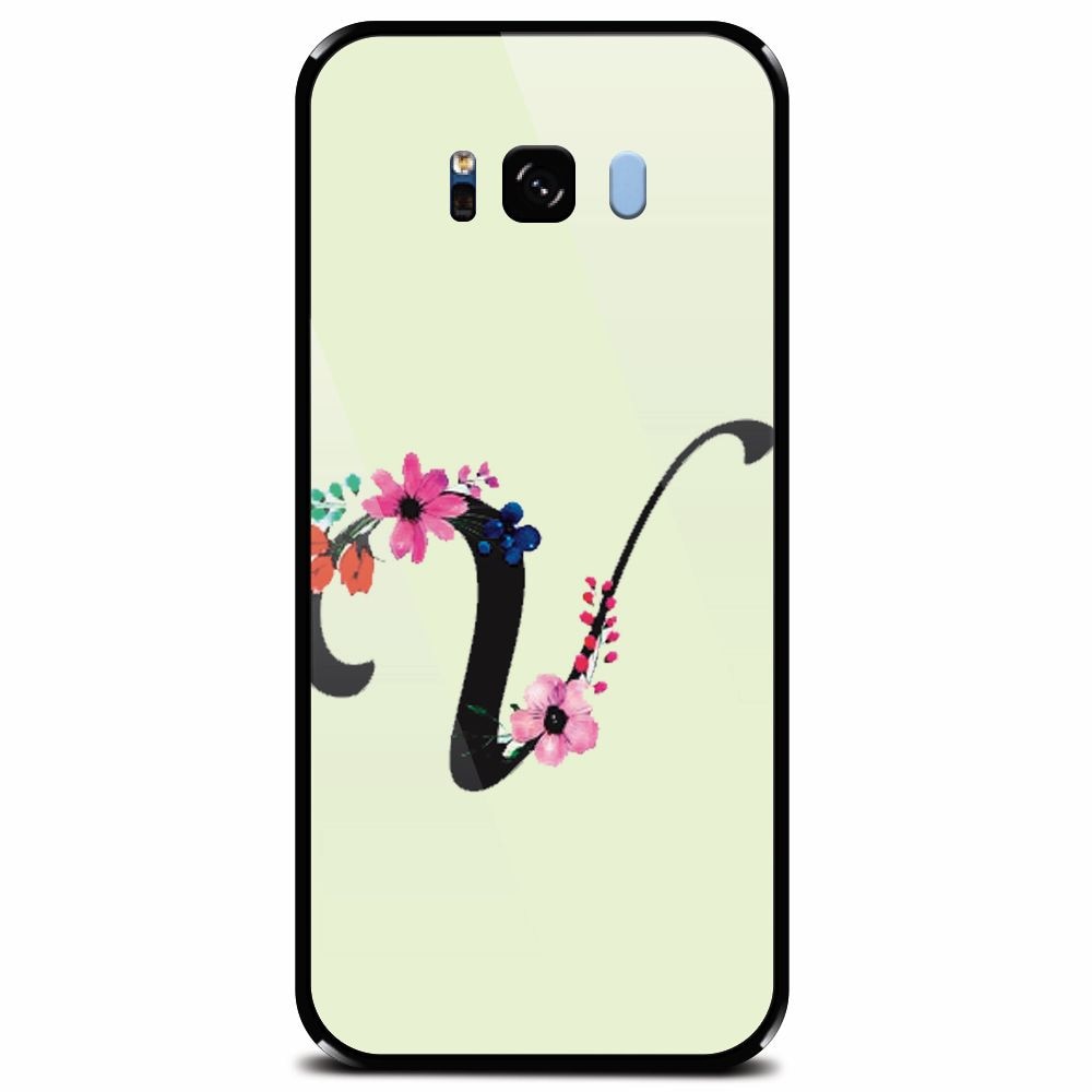 Husa din sticla securizata pentru Samsung Galaxy S8 Plus, Litera V
