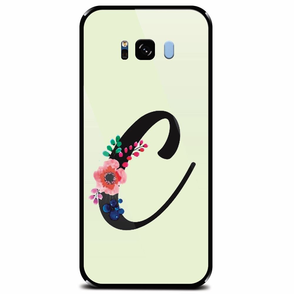 Husa din sticla securizata pentru Samsung Galaxy S8 Plus, Litera C