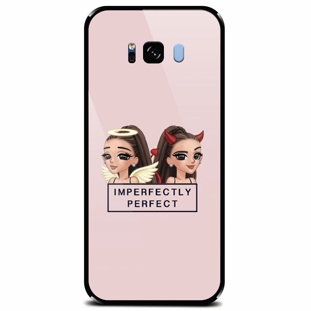 Husa din sticla securizata pentru Samsung Galaxy S8 Plus, Imperfectly Perfect Pink