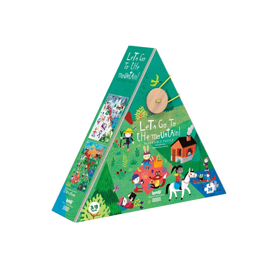 Puzzle multicolor,36 piese Londji, Haideti la munte!