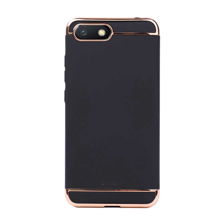 Luxus 3 részes tok/tok Xiaomi Redmi 6A-hoz, Kemény, Magas védelem, Fekete