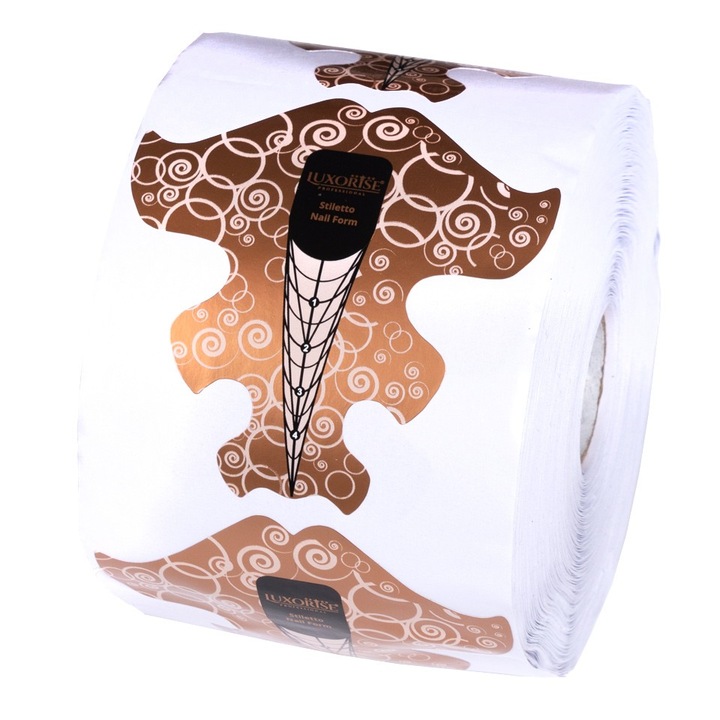 Шаблони за изграждане на нокти LUXORISE Soft Stiletto, 500 бр