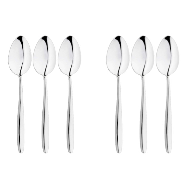 Set 6 lingurite ceai INOXRIV ANNIE otel inoxidabil 18/10