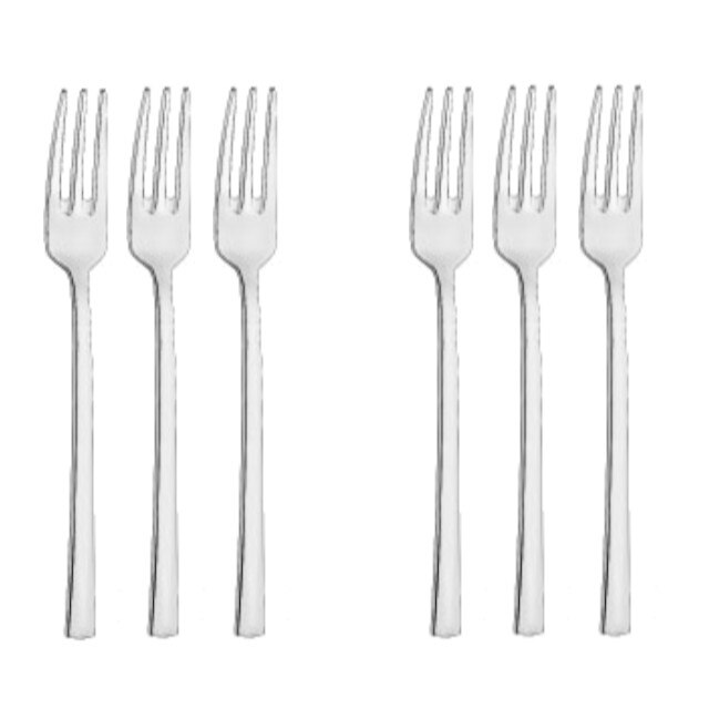 Set 6 furculite desert grosime 3,5mm INOXRIV MEDEA