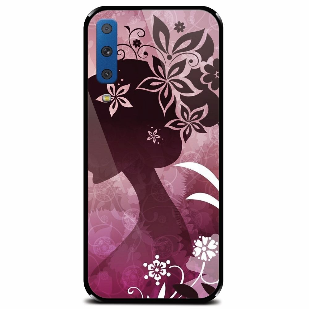 Husa din sticla securizata pentru Samsung Galaxy A7 (2018), Best Cute Girly