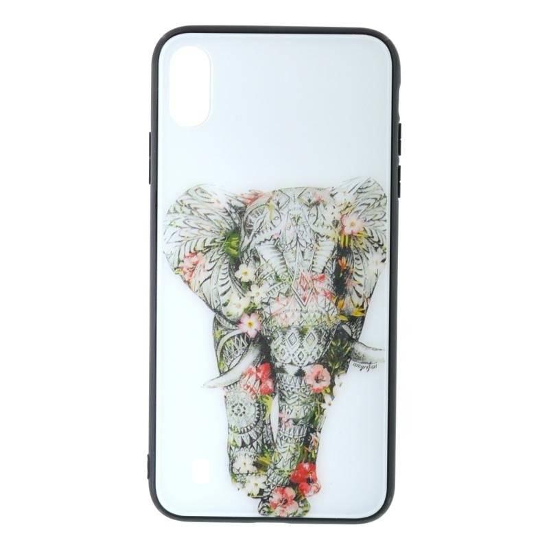 Carcasa Husa Samsung Galaxy A10 Glass Model Elephant + Folie sticla securizata Samsung Galaxy A10 Tempered Glass - Viceversa
