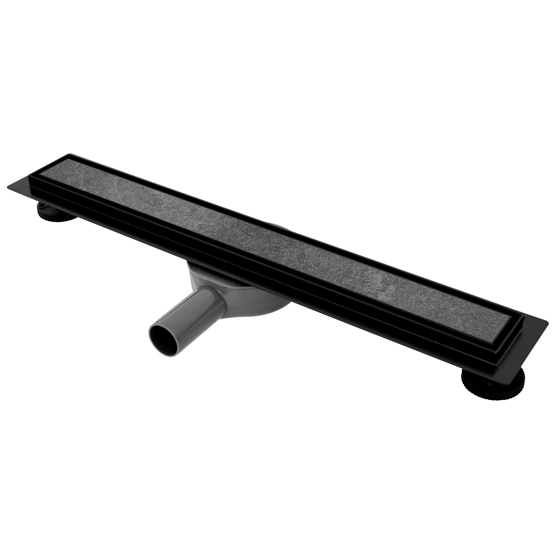 Rigola EGO Pro Black, faiantabila, 90 cm, design deosebit, sifon 360 °