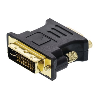 Adaptor DVI - VGA, DVI-I tata - VGA mama 1 pc gri Konig Adaptor DVI - VGA, DVI-I tata - VGA mama 1 pc gri Konig
