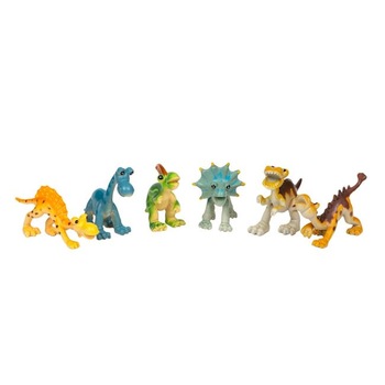 Set 6 figurine de jucarie pentru copii, model animale dinozauri, multicolor Set 6 figurine de jucarie pentru copii, model animale dinozauri, multicolor