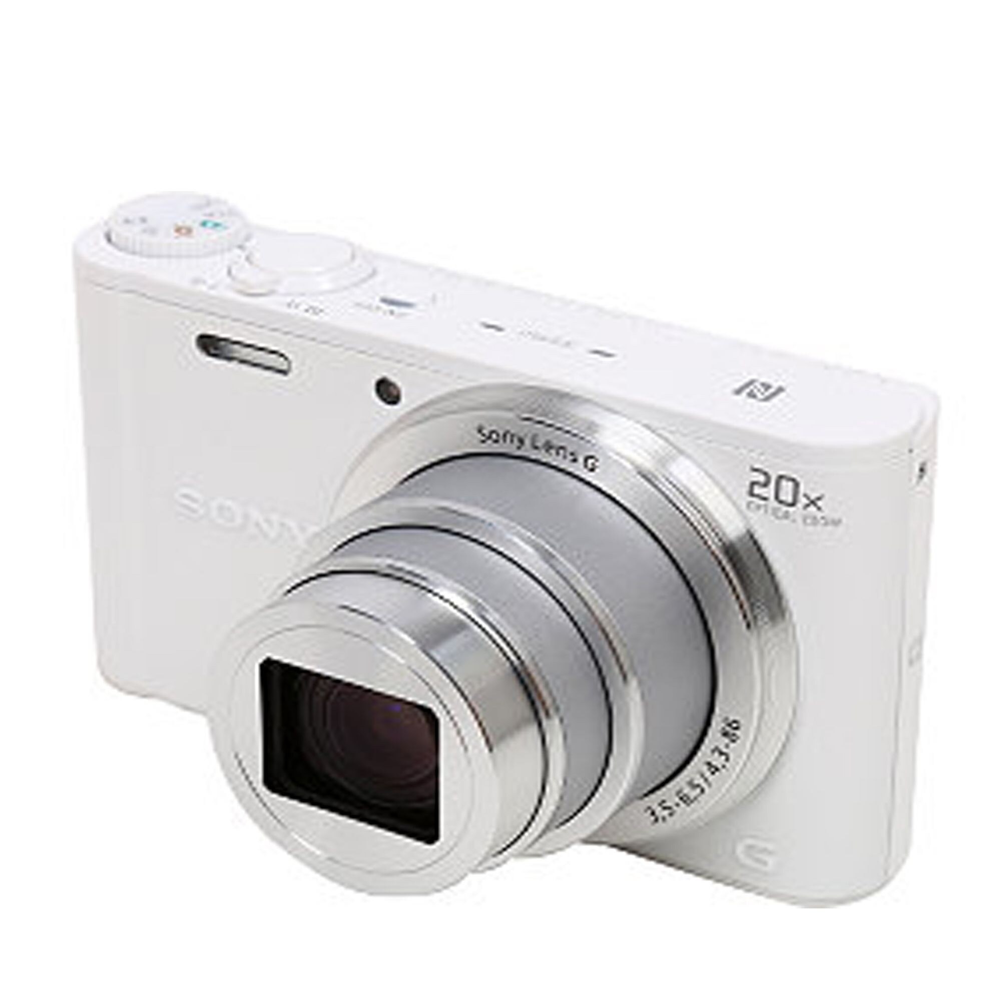 Дигитален фотоапарат Sony Cyber Shot DSC-WX350,18MP, Wi-Fi, Бял