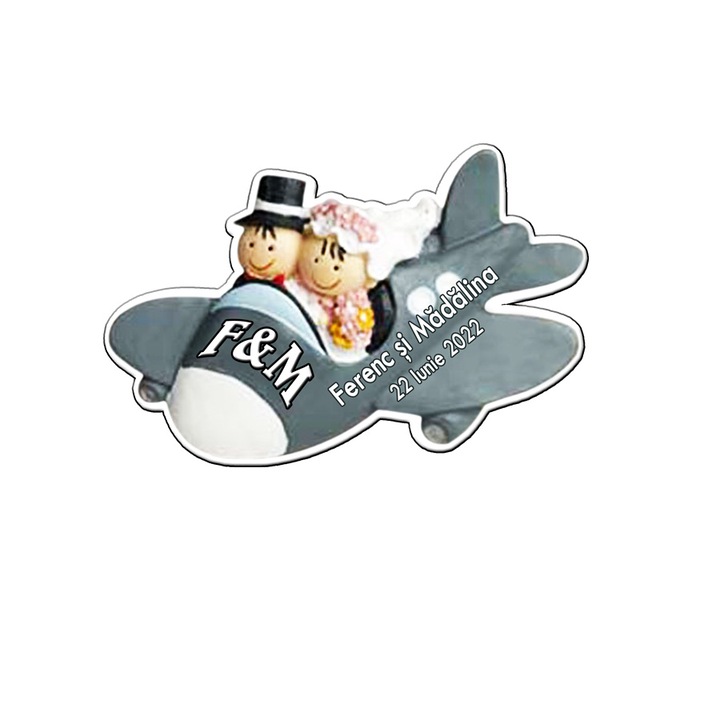 Magnet Forma Avion, Marturie Nunta