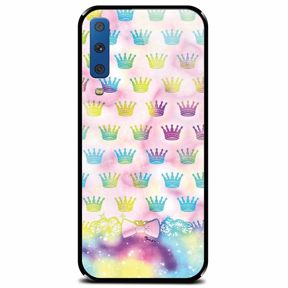 Husa din sticla securizata pentru Samsung Galaxy A7 (2018), Girly Plus