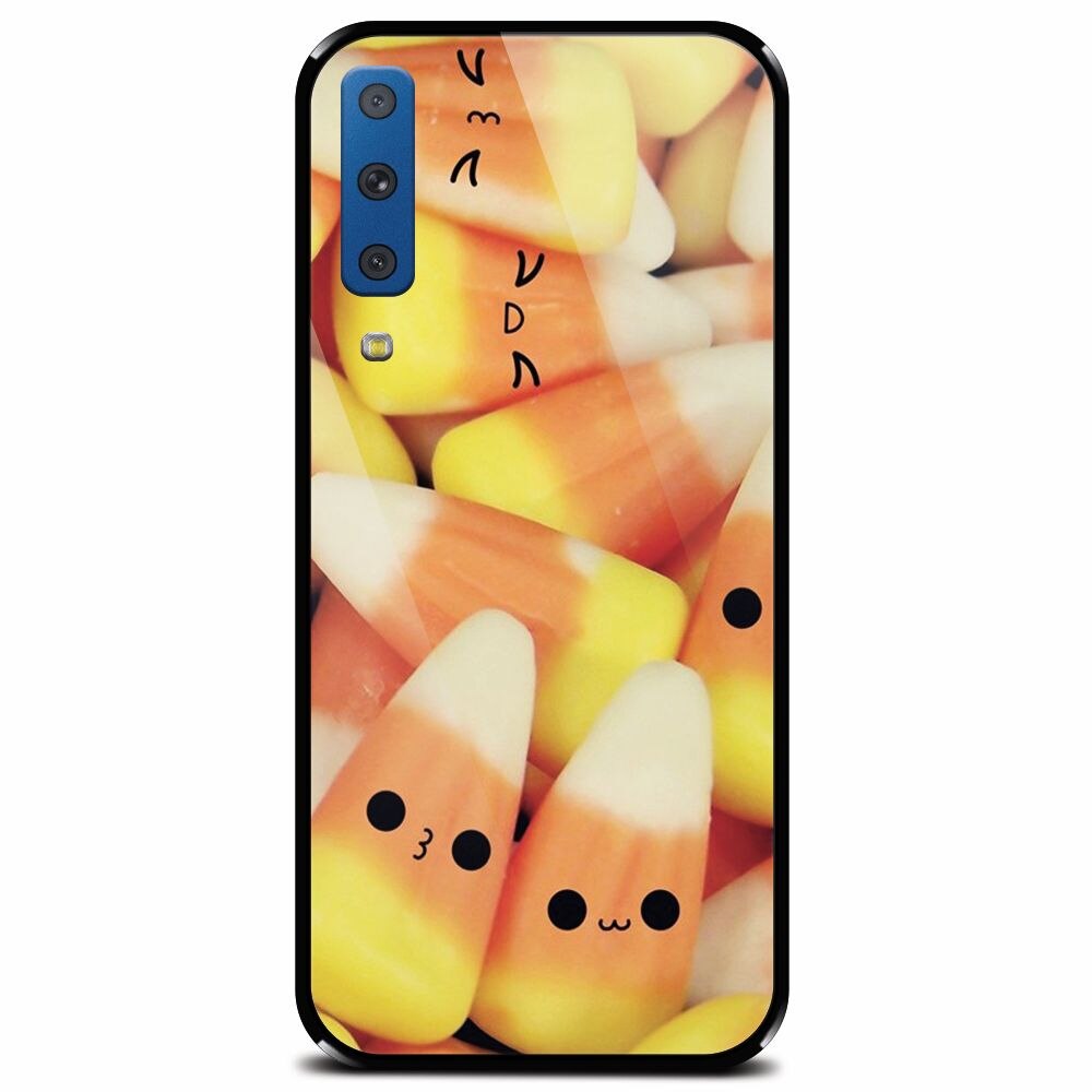 Husa din sticla securizata pentru Samsung Galaxy A7 (2018), Cute Girly 008