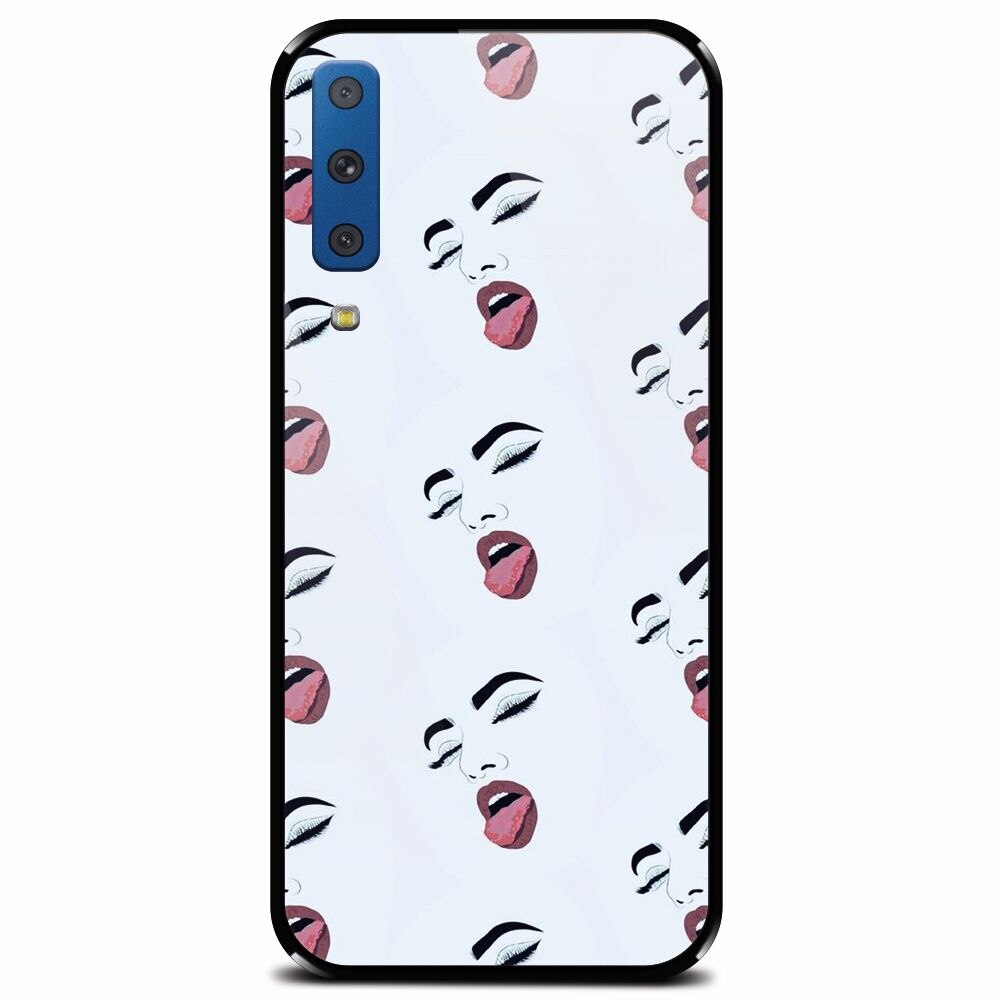 Husa din sticla securizata pentru Samsung Galaxy A7 (2018), Dirty Babe