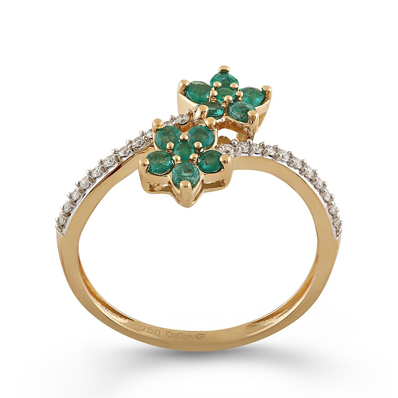 Inel Deruvo Aur 18k Diamante, Smaralde, 55 RCRF00025-EMDY