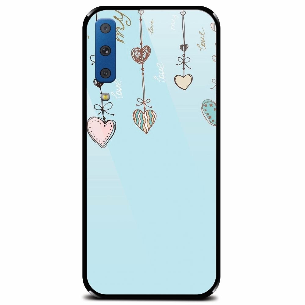 Husa din sticla securizata pentru Samsung Galaxy A7 (2018), Love 101