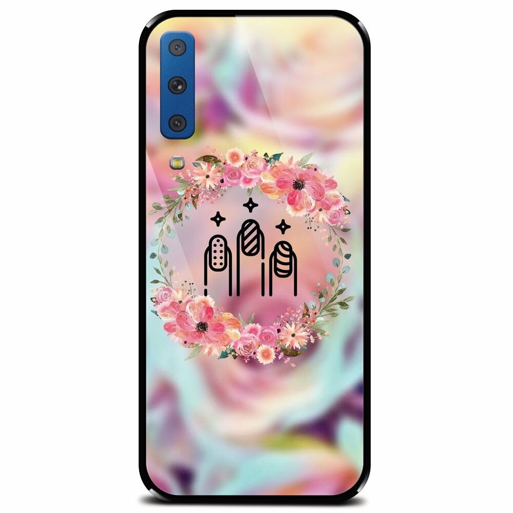 Husa din sticla securizata pentru Samsung Galaxy A7 (2018), Nail Expert