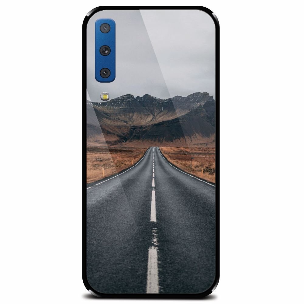 Husa din sticla securizata pentru Samsung Galaxy A7 (2018), Adventure