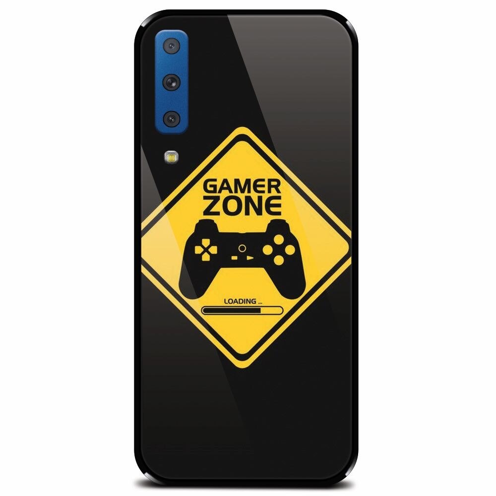 Husa din sticla securizata pentru Samsung Galaxy A7 (2018), Gamer Zone
