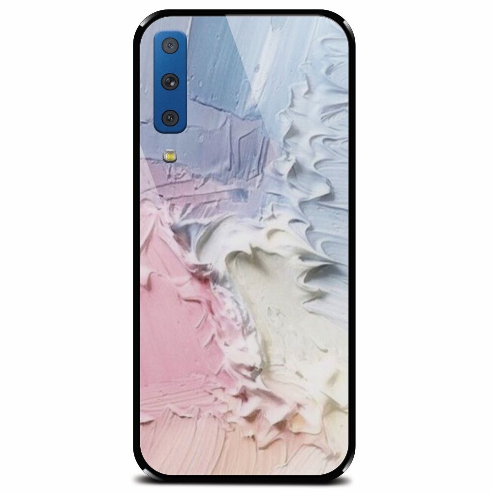 Husa din sticla securizata pentru Samsung Galaxy A7 (2018), Paint