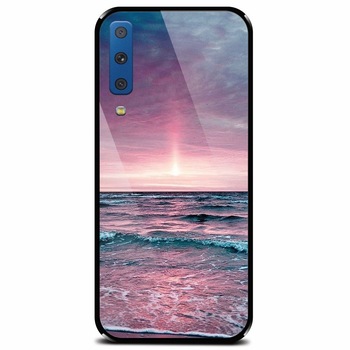 Husa din sticla securizata pentru Samsung Galaxy A7 (2018), Calm Sea Husa din sticla securizata pentru Samsung Galaxy A7 (2018), Calm Sea