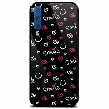 Husa din sticla securizata pentru Samsung Galaxy A7 (2018), Smile 101 Husa din sticla securizata pentru Samsung Galaxy A7 (2018), Smile 101