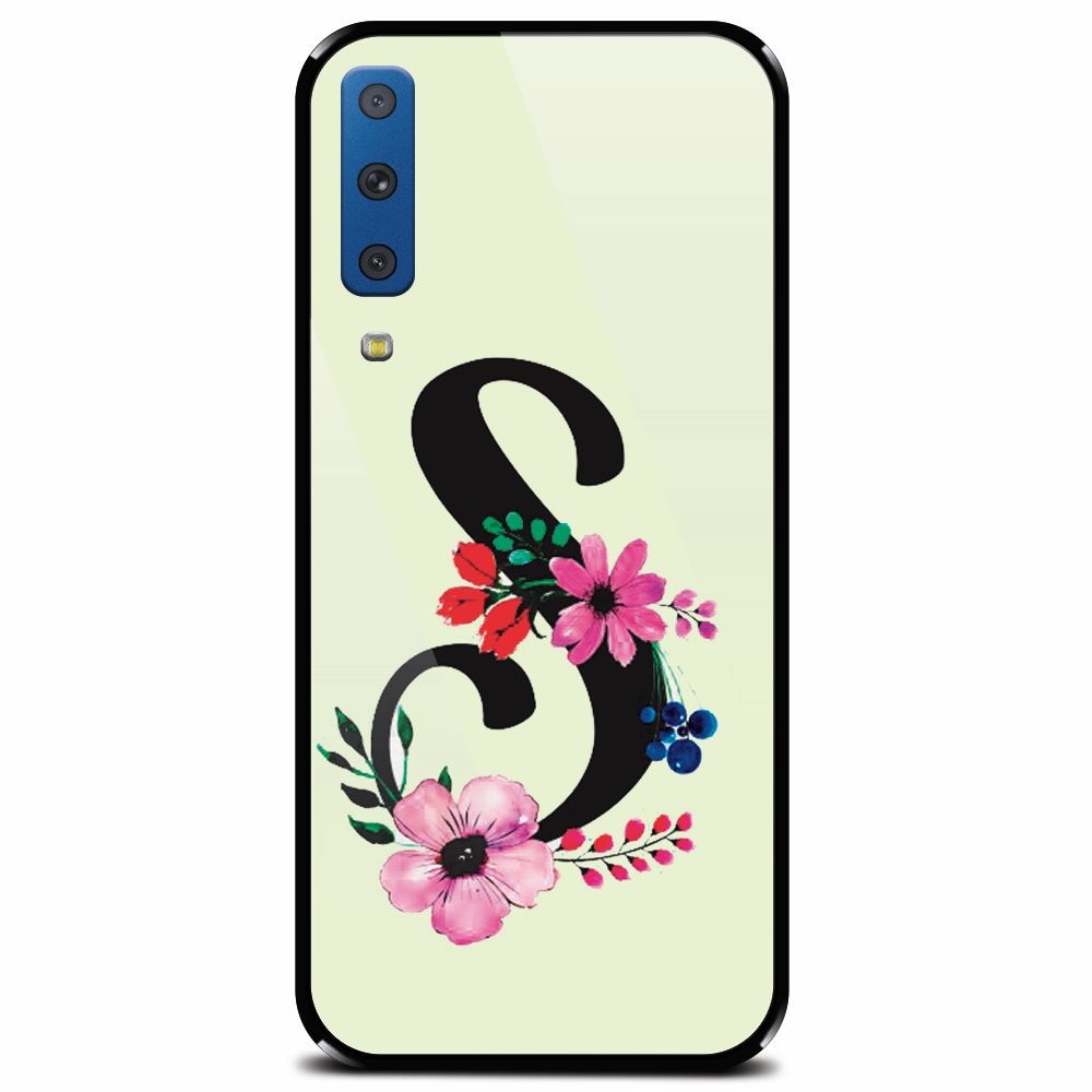Husa din sticla securizata pentru Samsung Galaxy A7 (2018), Litera S