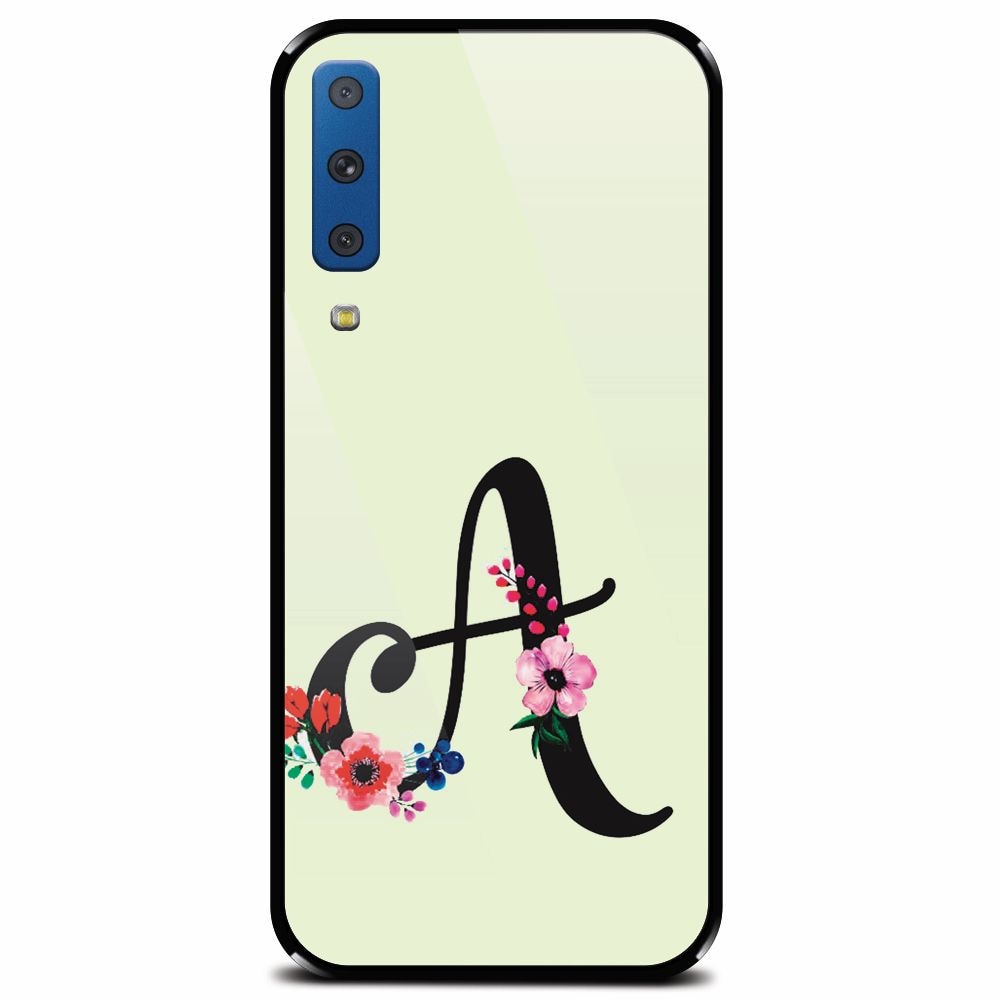 Husa din sticla securizata pentru Samsung Galaxy A7 (2018), Litera A