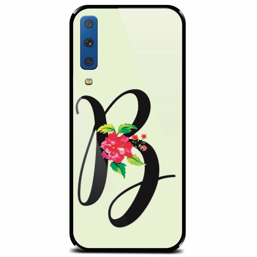 Husa din sticla securizata pentru Samsung Galaxy A7 (2018), Litera B