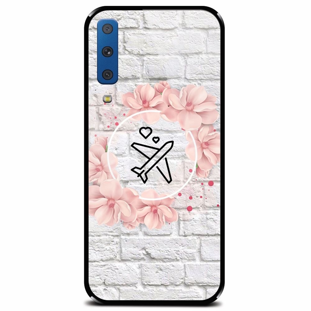 Husa din sticla securizata pentru Samsung Galaxy A7 (2018), Travel Dream