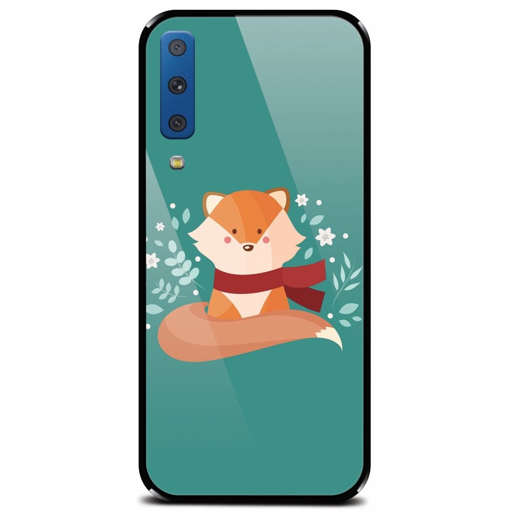 Husa din sticla securizata pentru Samsung Galaxy A7 (2018), Winter Fox
