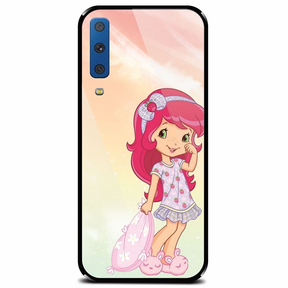 Husa din sticla securizata pentru Samsung Galaxy A7 (2018), Sweet Girl