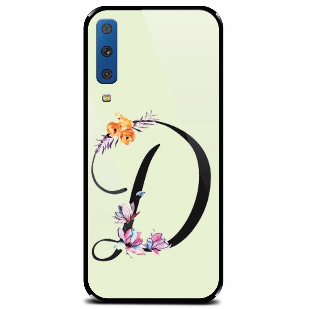 Husa din sticla securizata pentru Samsung Galaxy A7 (2018), Litera D