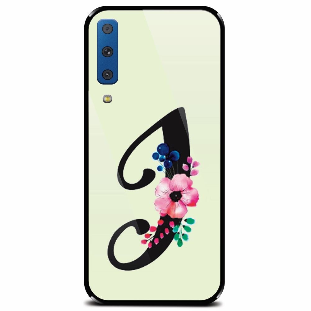 Husa din sticla securizata pentru Samsung Galaxy A7 (2018), Litera I