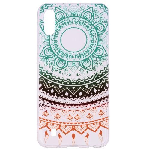 Carcasa Husa Samsung Galaxy A10 model Mandala, Antisoc + Folie sticla securizata Samsung Galaxy A10 Tempered Glass Viceversa
