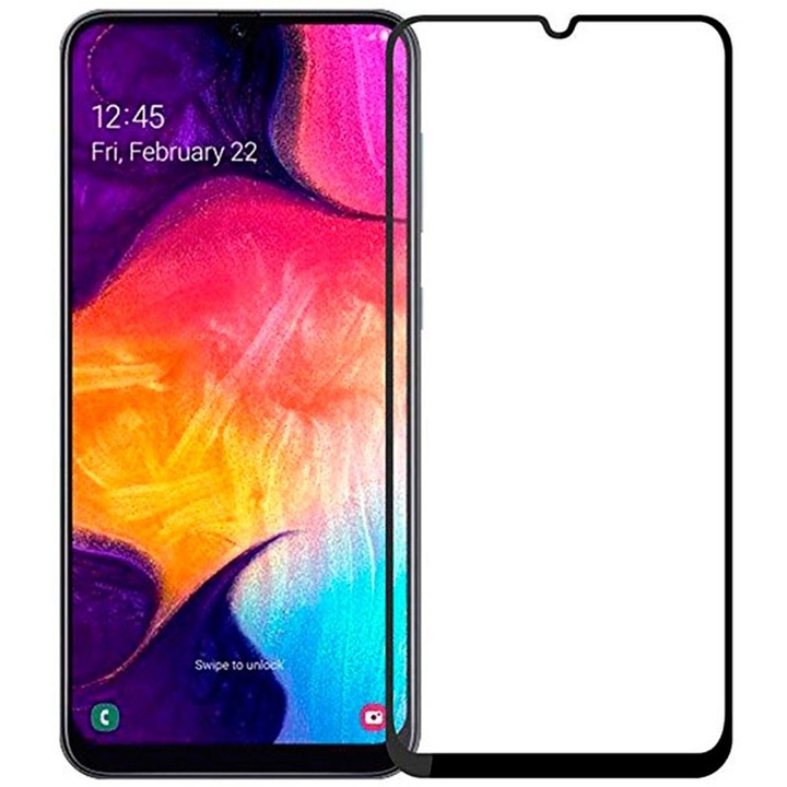 5D Omni Стъклен протектор за Samsung Galaxy A20e (2019), Черен